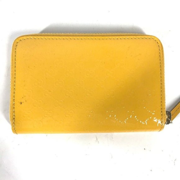 Auth GUCCI 255452 Sima Line Micro Guccissima Wallet Compact Wallet Card Case pur - Picture 1 of 10